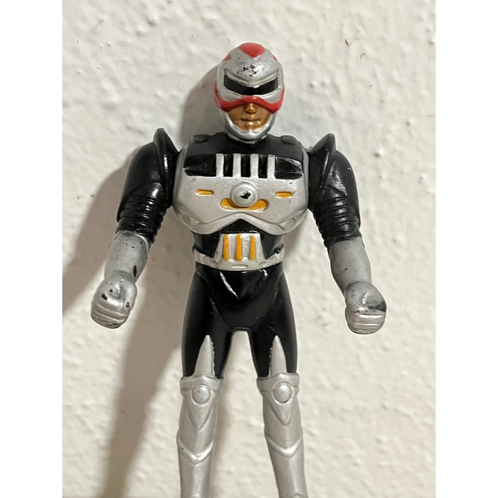 Vintage VR Troopers JB Reese Action Figure Black Silver Saban 90s Toy Figure